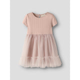 Lil'Atelier Peach Whip Nmffanella Ss Tyll Kjole Lil
