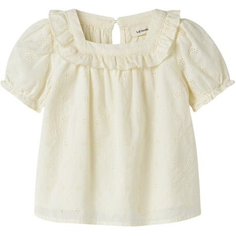 Lil'Atelier Coconut Milk Nmfhosa Ss Loose Skjorte Lil