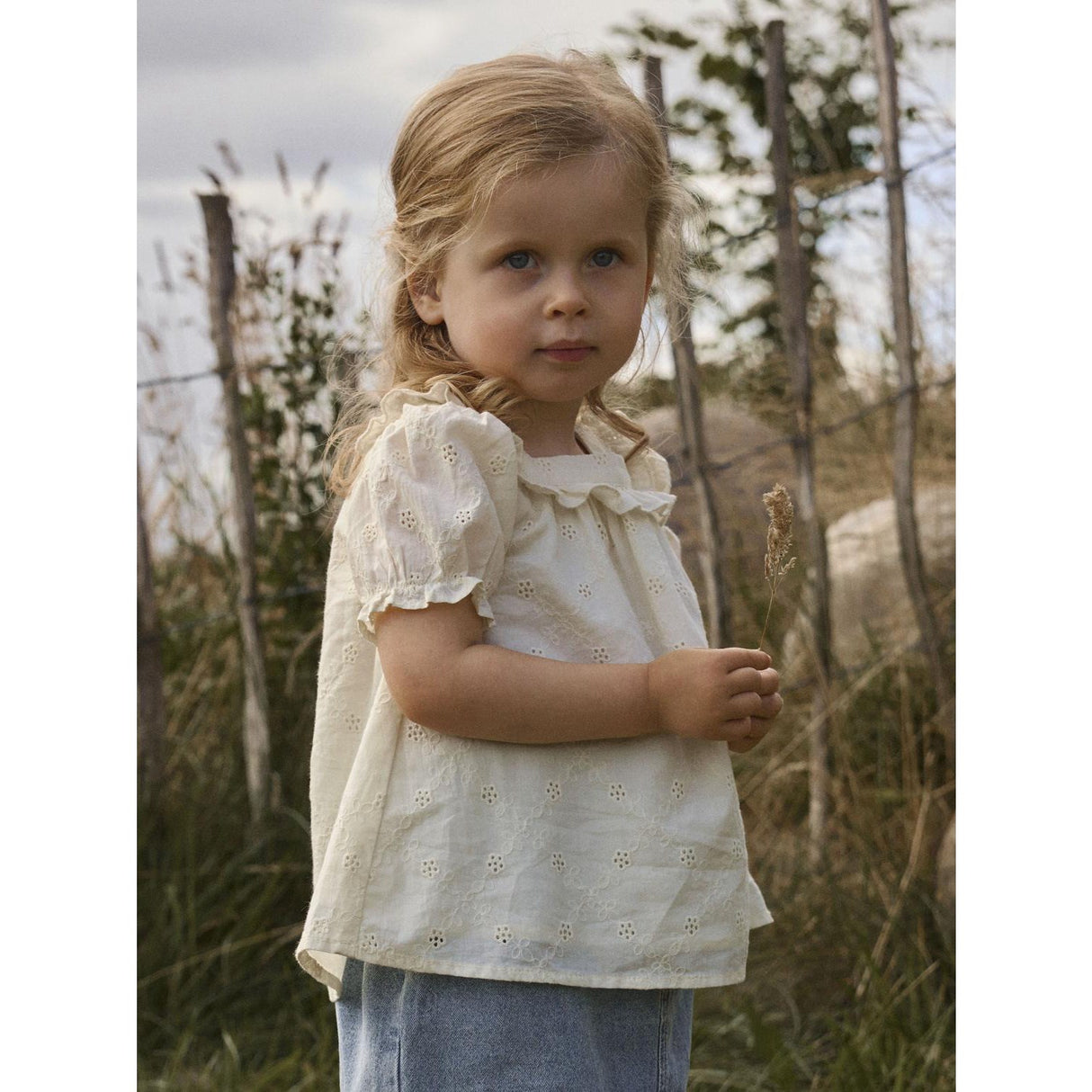 Lil'Atelier Coconut Milk Nmfhosa Ss Loose Skjorte Lil