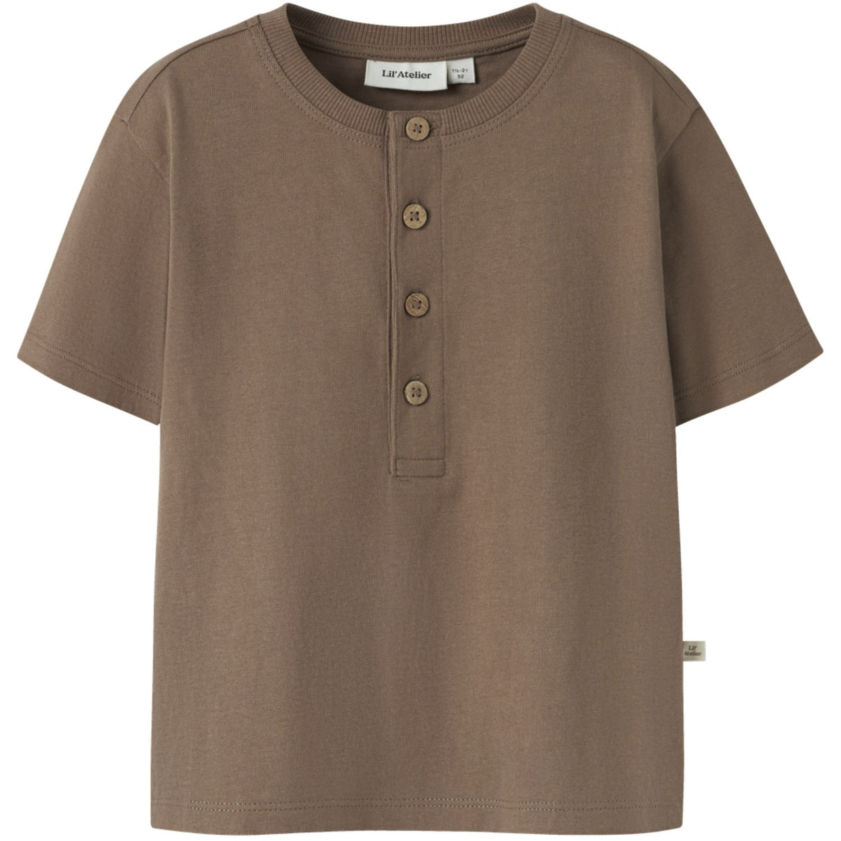 Lil'Atelier Coca Mocha Nmmdolan Len Ss Loose Topp Lil
