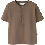 Lil'Atelier Coca Mocha Nmmdolan Len Ss Loose Topp Lil