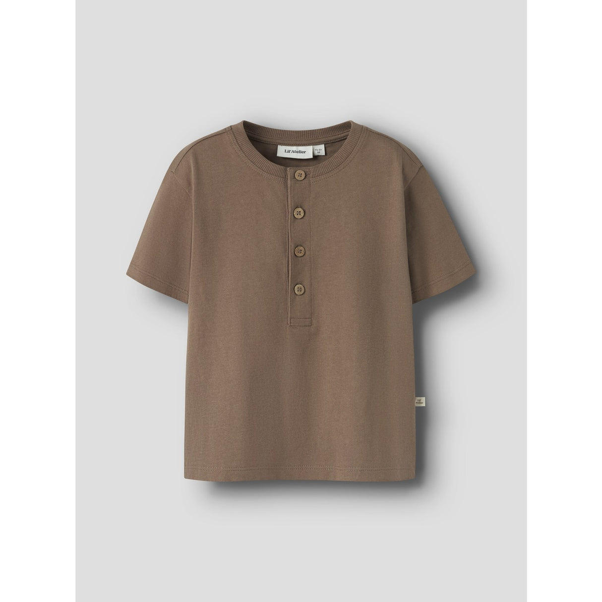 Lil'Atelier Coca Mocha Nmmdolan Len Ss Loose Topp Lil
