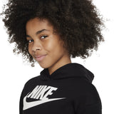 NIKE Black Club Fleece High Low Hettegenser