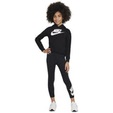 NIKE Black Club Fleece High Low Hettegenser
