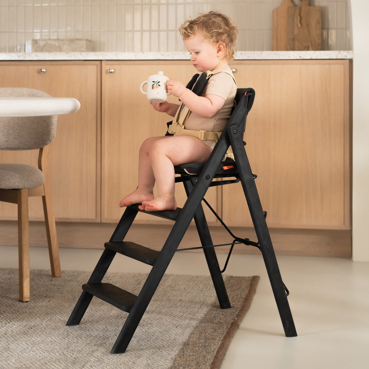 KAOS Charcoal Black KLAPP® Jr. Harness & Hynde Sett