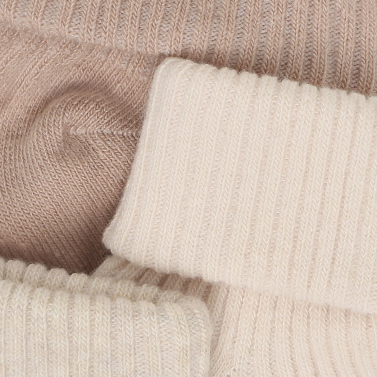 Minymo Birch Baby 2X2 Rib Strømpe 3-Pakning
