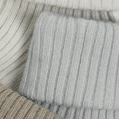Minymo Willam Gray Baby 2X2 Rib Strømpe 3-Pakning