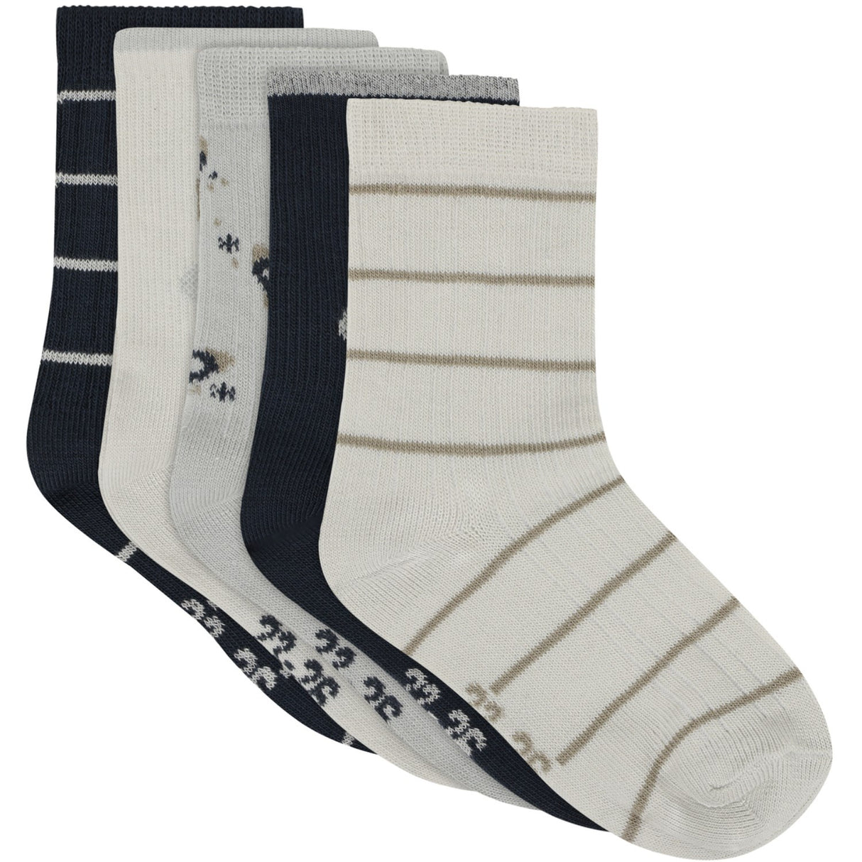 Minymo Willam Gray Strømper M/ Pattern 5-Pack