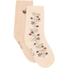 Minymo Birch Strømper M/ Lettuce Edge 2-Pakning