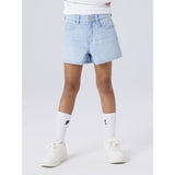 Name It Light Blue Denim Nkfrose Mor Dnm Shorts 1141-Mj Noos