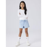 Name It Light Blue Denim Nkfrose Mor Dnm Shorts 1141-Mj Noos