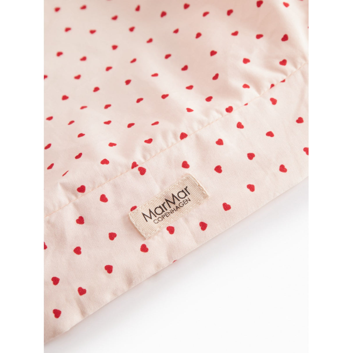 MarMar Cotton Percale Home Happy Hearts Changing Hynde Cover