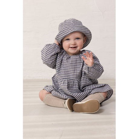 MarMar Cotton Linen Marine Check Arida Lue