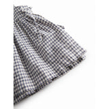 MarMar Cotton Linen Marine Check Tarame Topp