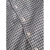 MarMar Cotton Linen Marine Check Tage Skjorte