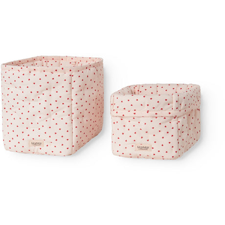 MarMar Cotton Percale Home Happy Hearts Nursery Oppbevaring Bags