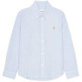 Les Deux Kids Light Blue/White Konrad Contrast Oxford Skjorte