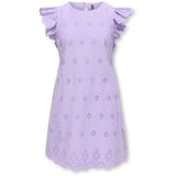 kids ONLY Lilac Breeze Koglou Life Emb Ss Open Back Kjole Wvn