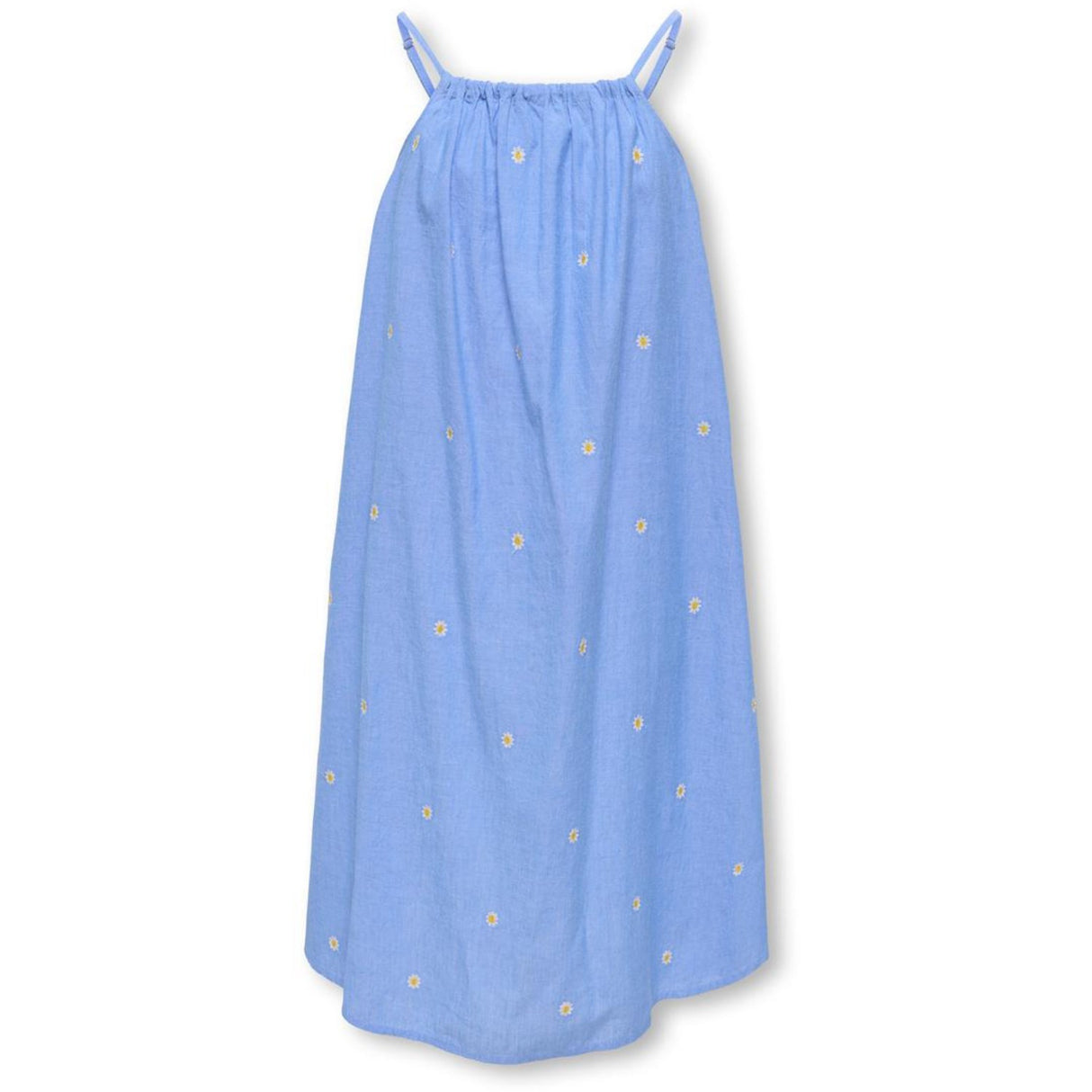 kids ONLY Cashmere Blue Emb Daisy Kogmalou Sl Emb Stropp Kjole Wvn