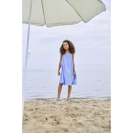 kids ONLY Cashmere Blue Emb Daisy Kogmalou Sl Emb Stropp Kjole Wvn