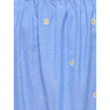 kids ONLY Cashmere Blue Emb Daisy Kogmalou Sl Emb Stropp Kjole Wvn