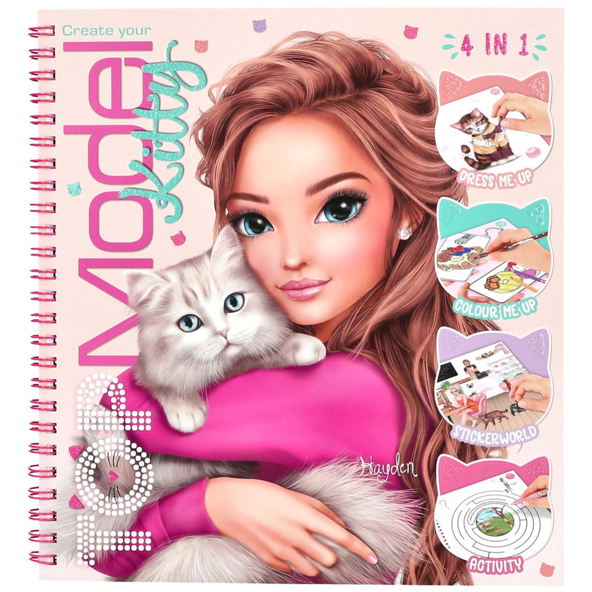 TOPModel Kitty Colouring Bok
