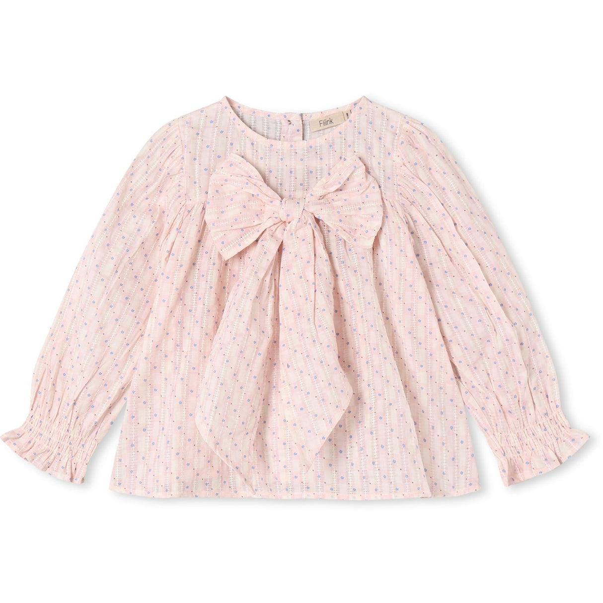 Fliink Chalk Pink Check Aop Zorro Ls Bue Bluse