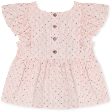 Fliink Chalk Pink Check Aop Zorro Sl Topp