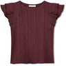 Fliink Burgendy Gabby Ss Bluse