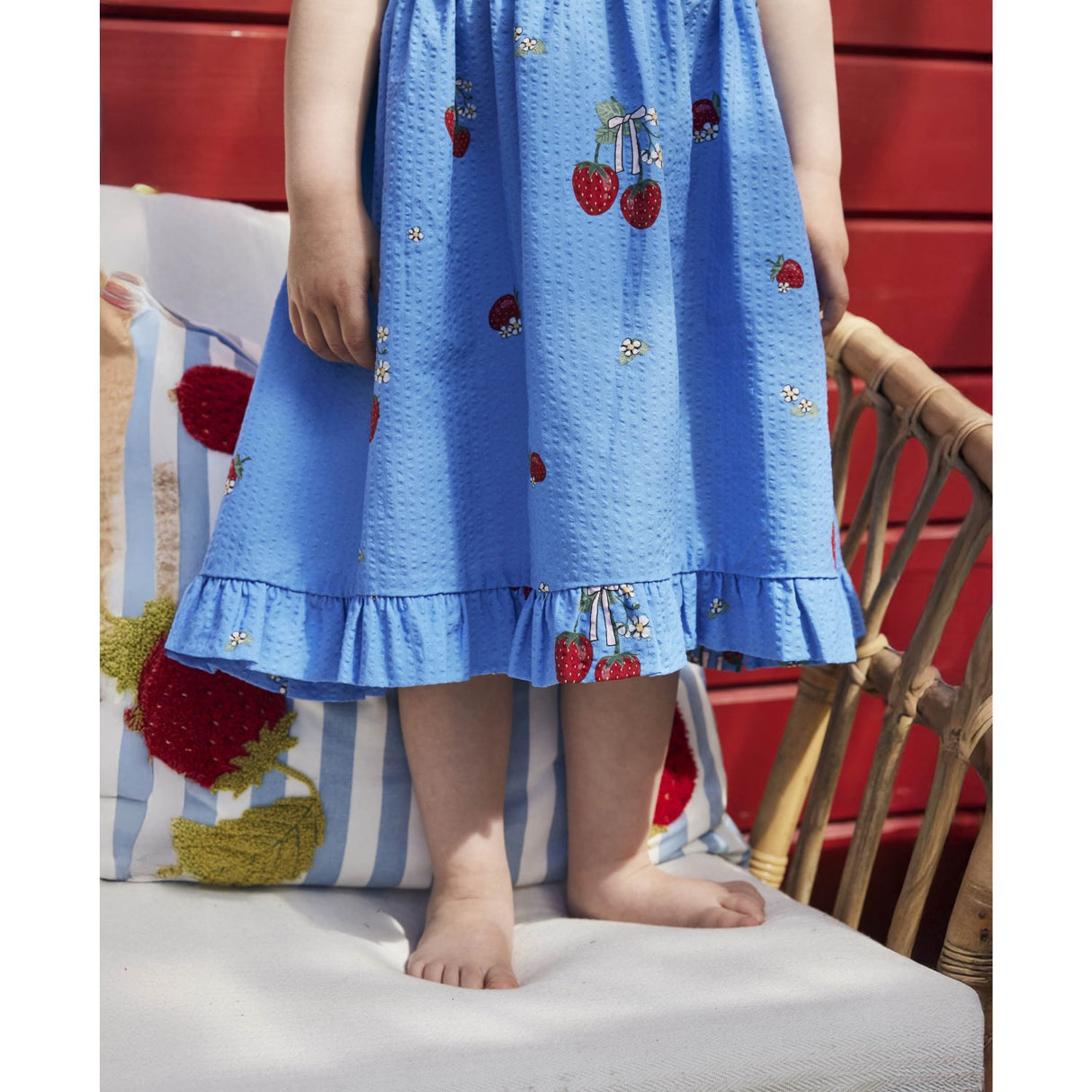 Fliink Marina Blue Aop Elma Stropp Kjole