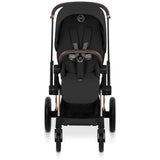 Cybex Sepia Black/Black Priam Comfort Rosegold Inklusiv Foldbar Liggedel