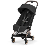 Cybex Sepia Black/Black Coÿa Comfort Rosegold Inklusiv Foldbar Liggedel