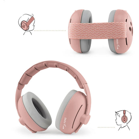 Zazu Pink Earmuffs Baby & Jr