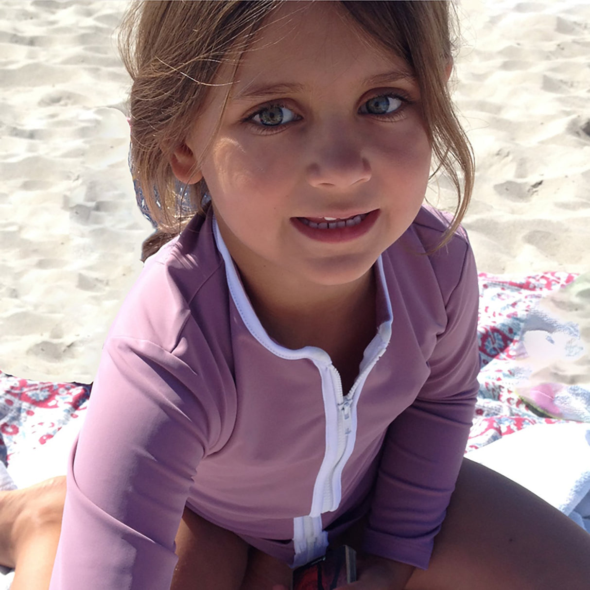 Petit Crabe Heather Basic Glidelås Uv-Swim Skjorte L/S