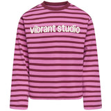 kids ONLY Fiji Flower Rumba Red (Ida) Print Vibrant Koglida L/S Stripe Topp Jrs