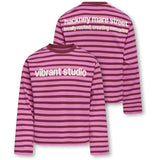 kids ONLY Fiji Flower Rumba Red (Ida) Print Vibrant Koglida L/S Stripe Topp Jrs
