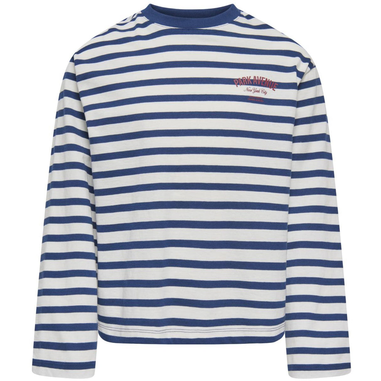 kids ONLY Cloud Dancer Navy Peony (Ida) Print Park Koglida L/S Stripe Topp Jrs