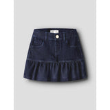 Name It Dark Blue Denim Nmfliv Dnm Glitter Skjørt 1208-Lu