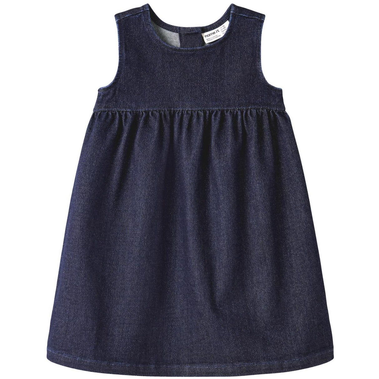 Name It Dark Blue Denim Nmfella Dnm Glitter Kjole 1208-Lu