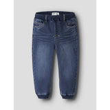 Name It Dark Blue Denim Nmmben Baggy R Fleece Jeans 7509-An