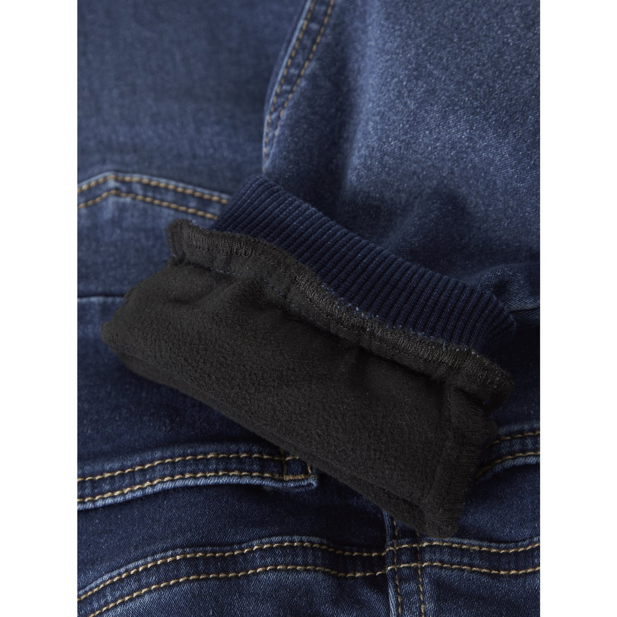 Name It Dark Blue Denim Nmmben Baggy R Fleece Jeans 7509-An