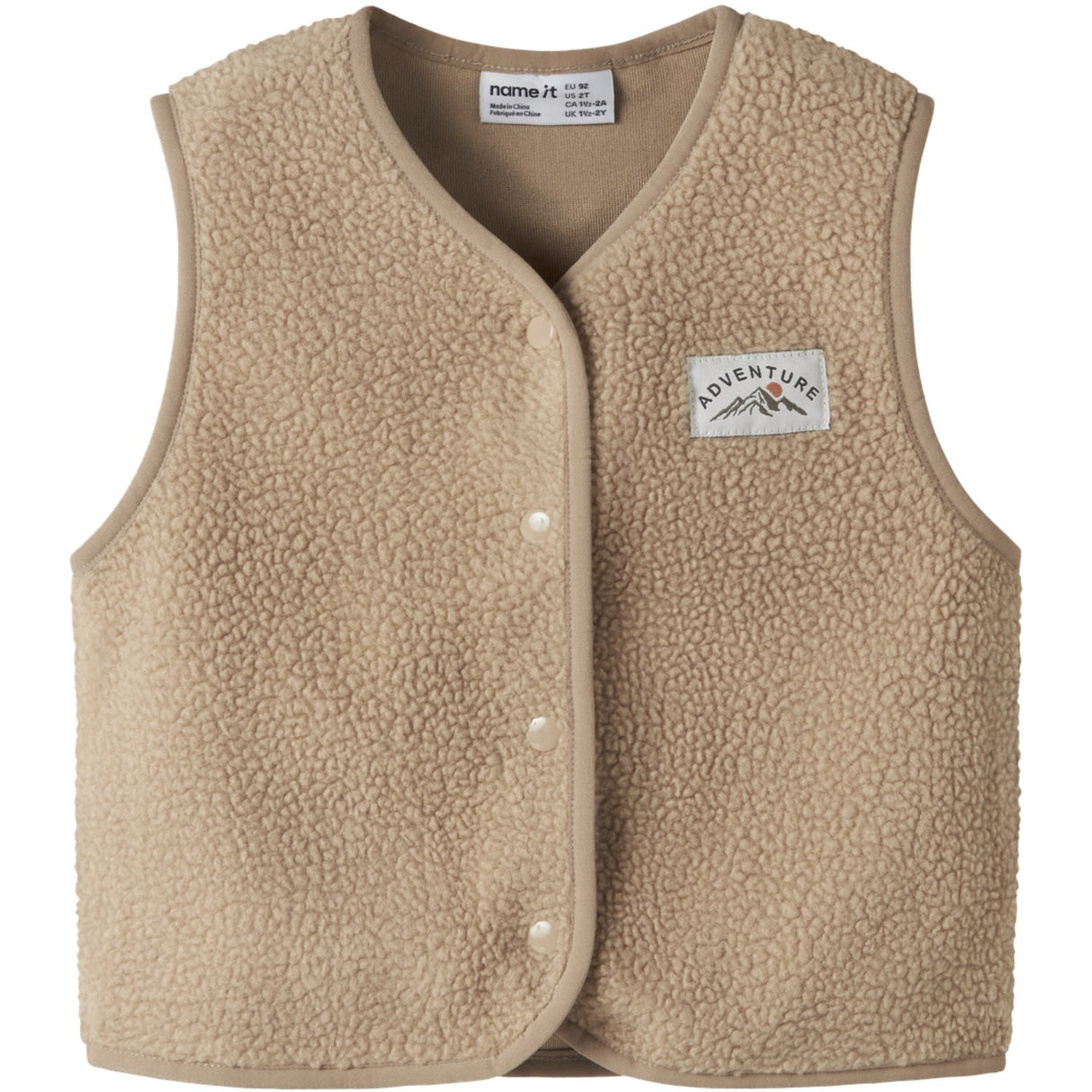 Name It Sesame Nmmowe Sl Nreg Teddybjørn Vest