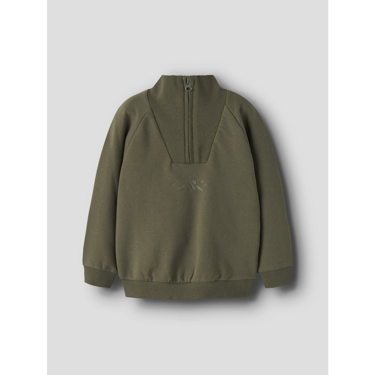 Name It Olive Night Nmmoscar Ls Nreg Half Zip Sweat Bru