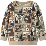 Name It Sesame Nmmoswaldy Ls Nreg Sweat Bru Eske