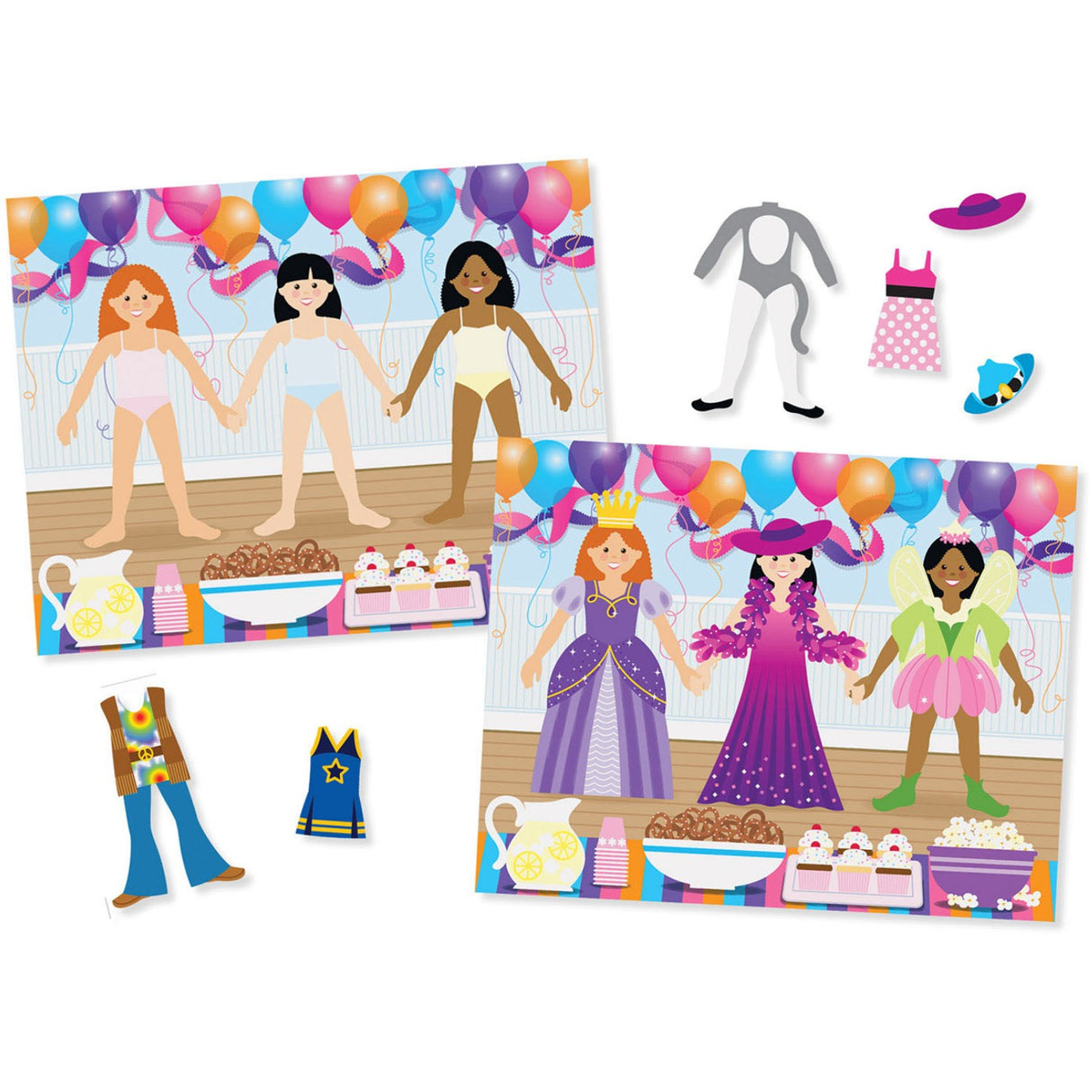 Melissa & Doug Multifarvet Reusable Sticker Pad Dress-Up