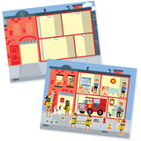 Melissa & Doug Multifarvet Reusable Sticker Pad My Town