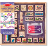 Melissa & Doug Multifarvet Wooden Stamp-A-Scene Fairy Garden