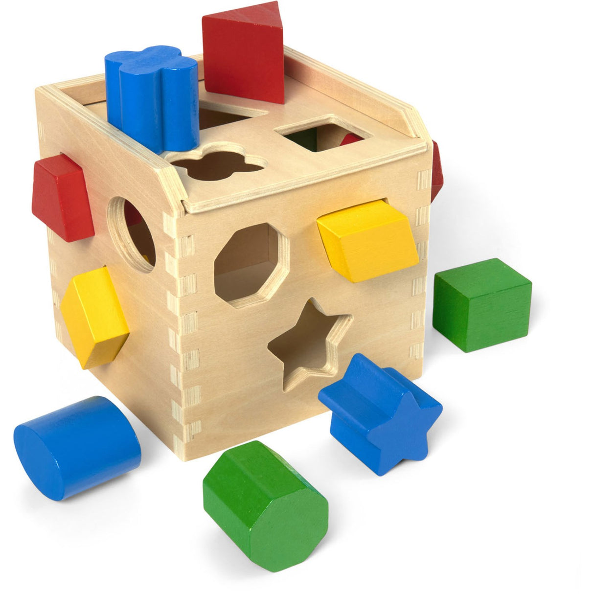 Melissa & Doug Multifarvet Sorteringskasse Kube Tre