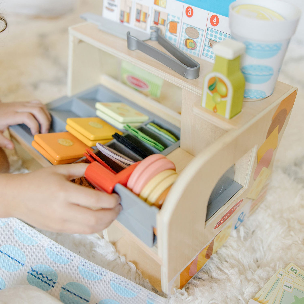 Melissa & Doug Multifarvet Sandwich-Disk Sett Med 52 Dele