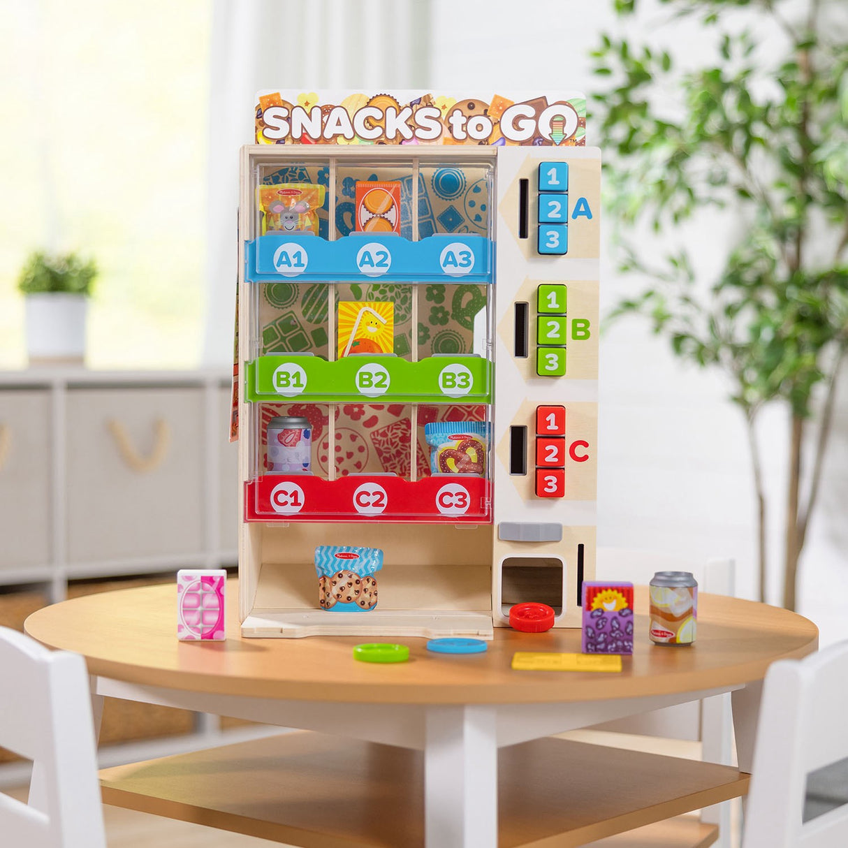 Melissa & Doug Multifarvet Legesæt - Salgsautomat: Snacks To Go